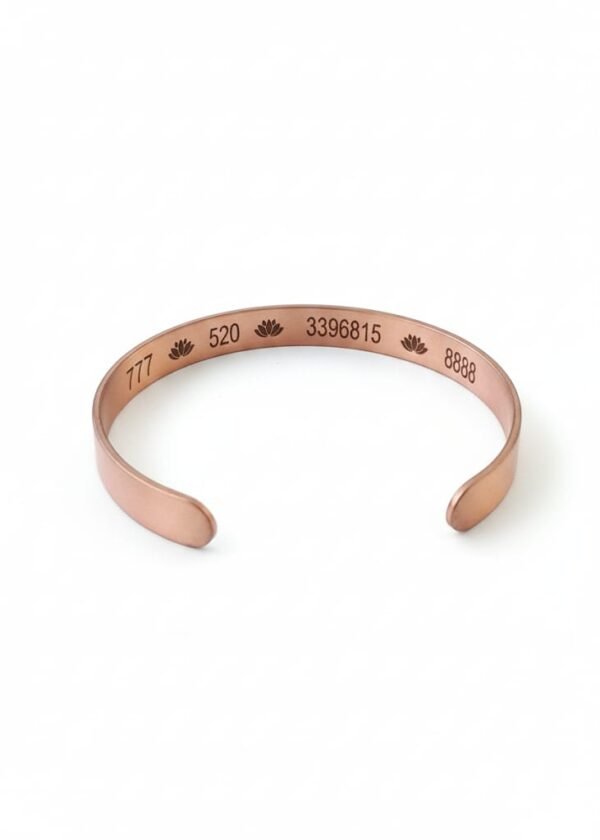 7 Çakra bakır bilezik ( iç yüzeyinde Grabovoi sayıları vardır.) - Görsel 2