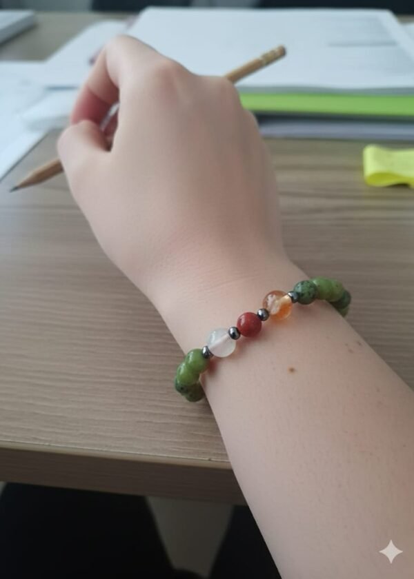 Yeşim ,Akik ve Jasper bileklik - Görsel 2